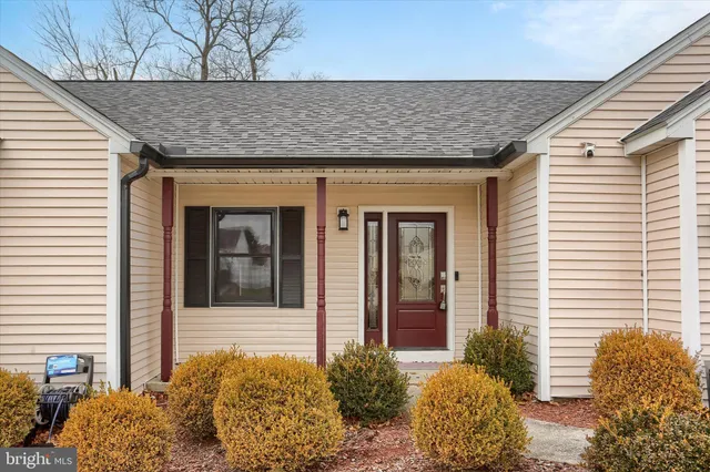 a front view of a house