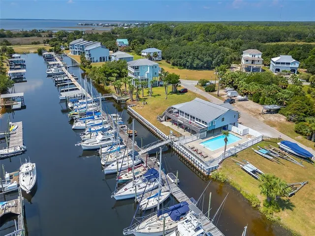 a view of a swimming pool and outdoor space