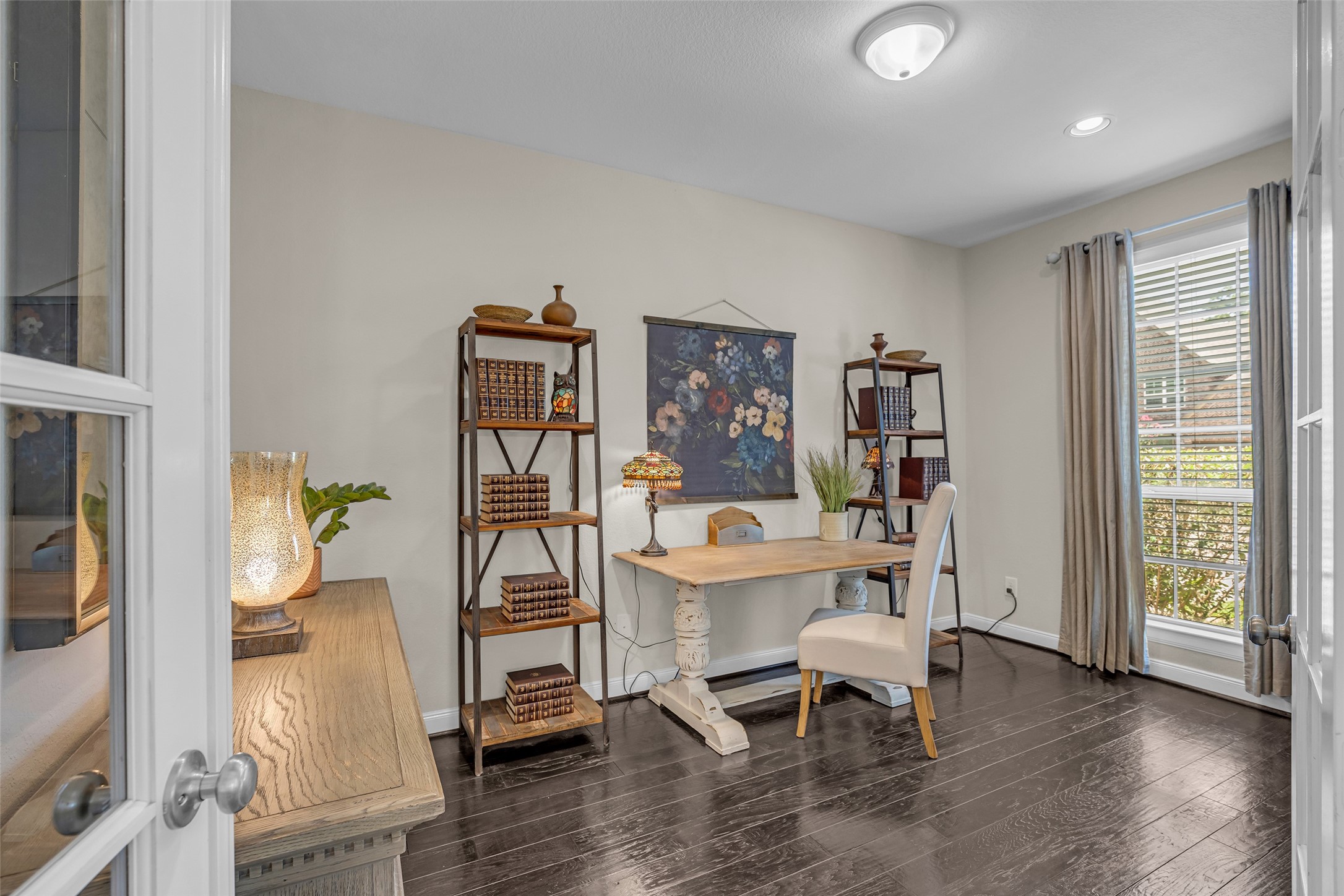 22419 Sawmill Ranch Drive Spring, TX 77389 - Photo 21 of 45 A home office with French doors offers the perfect space for working at home.