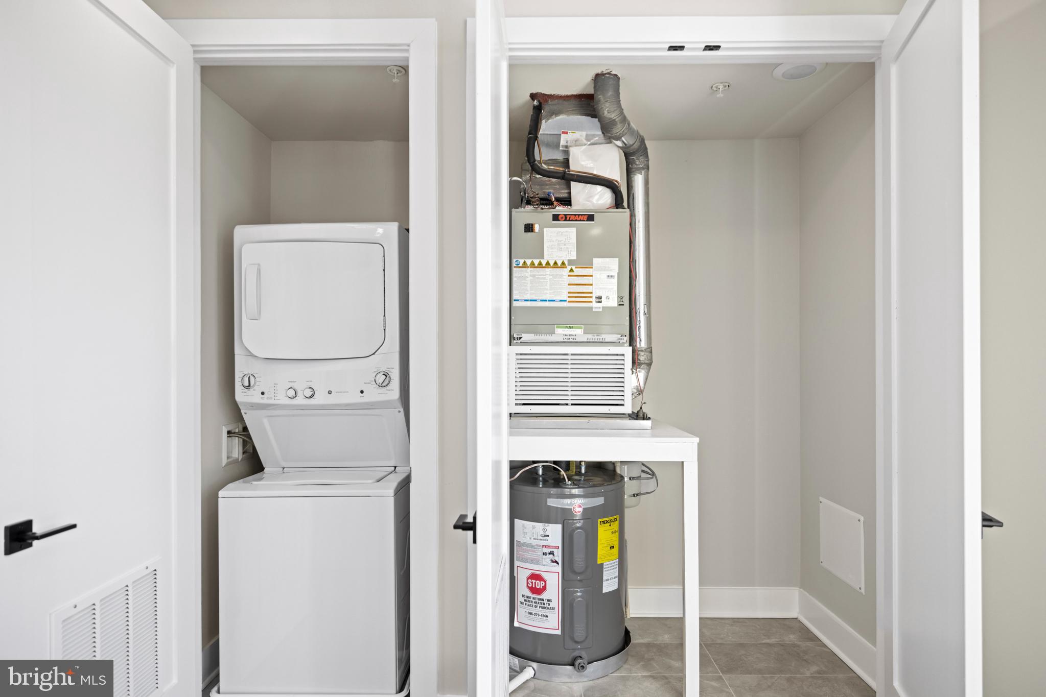 824 18th Street Northeast, Unit 11 Washington, DC 20002 - Photo 11 of 17 a utility room with dryer and washer