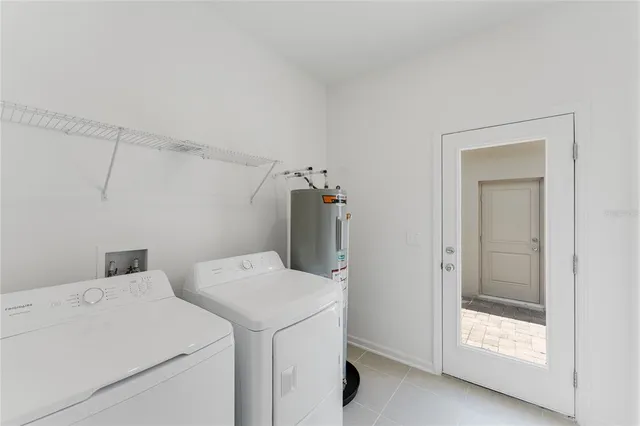 a view of small space with racks on the wall