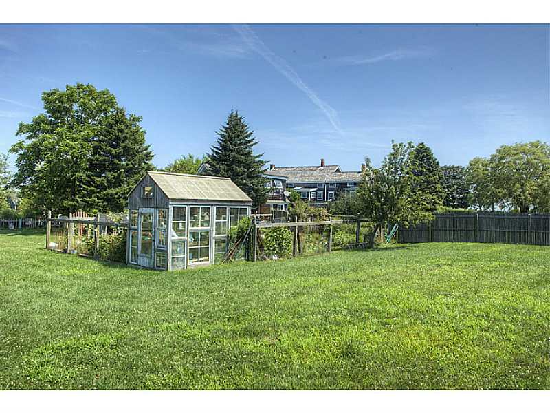 538 Center Road Block Island, RI 02807 - Photo 22 of 25 Yard/Garden. View from back of property towards main house, showing small green house and fenced in gardens.