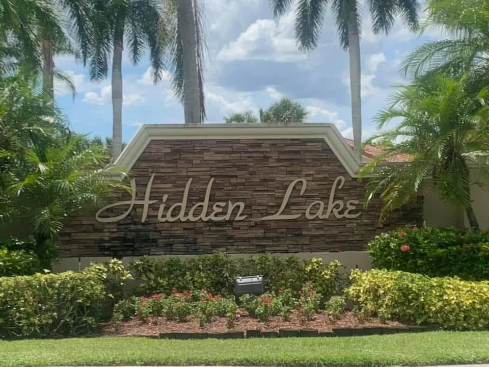 10749 Cypress Lake Terrace Boca Raton, FL 33498 - Photo 13 of 14 Hidden Lake sign