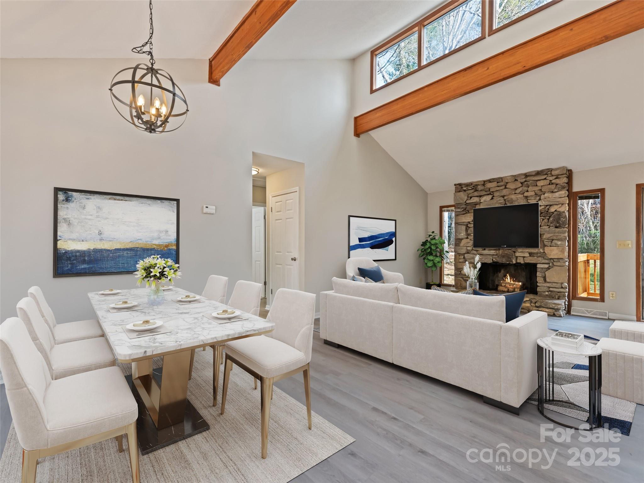 10 New Bern Drive Fletcher, NC 28732 - Photo 5 of 30 a living room with furniture and a flat screen tv