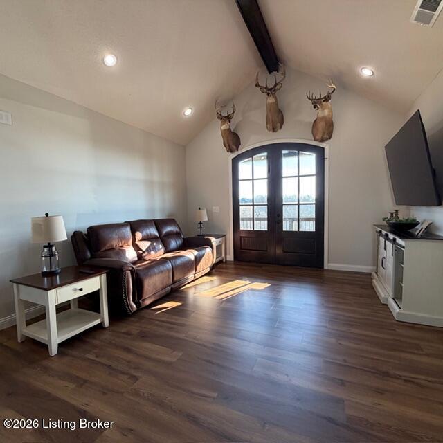 256 Eagle Rdg Way Springfield, KY 40069 - Photo 2 of 42 Vaulted Living Room with impressive double door entry & vinyl plank flooring