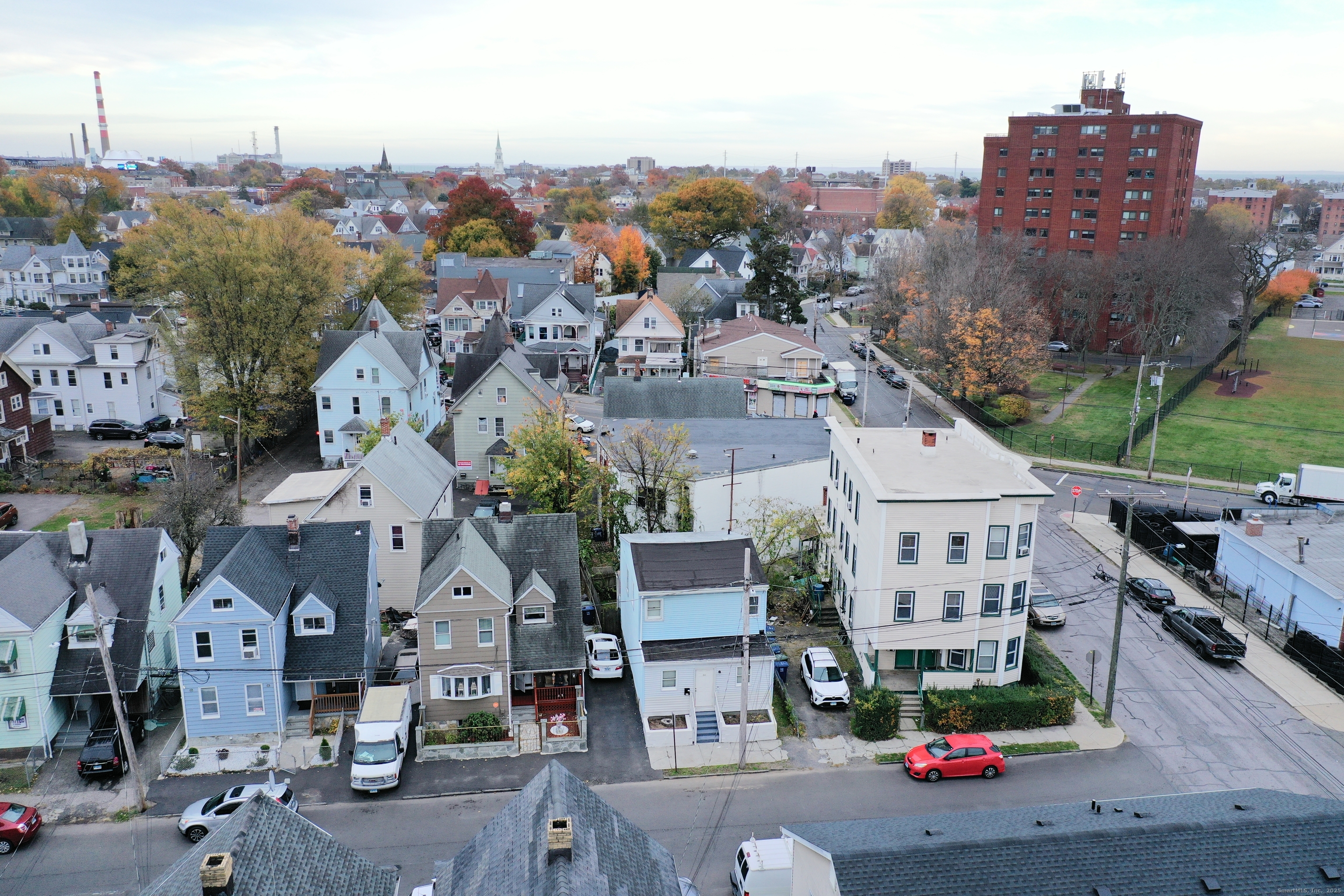 60 Olive Street Bridgeport, CT 06605 - Photo 5 of 34 an aerial view of multiple house