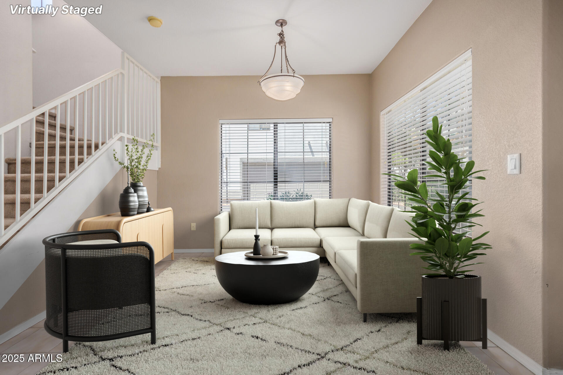 3150 East Beardsley Road, Unit 1091 Phoenix, AZ 85050 - Photo 5 of 28 Beardsley Virtually Staged Living Room