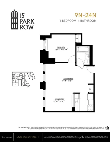 $6,500 | 15 Park Row, Unit 23N | Financial District
