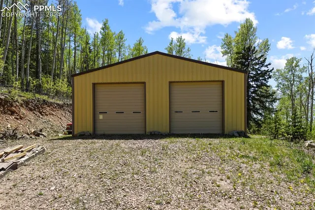 a view of a bunch of trees and bushes