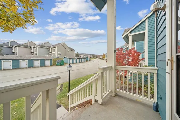 a view of a house with a balcony