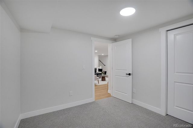 a view of an empty room