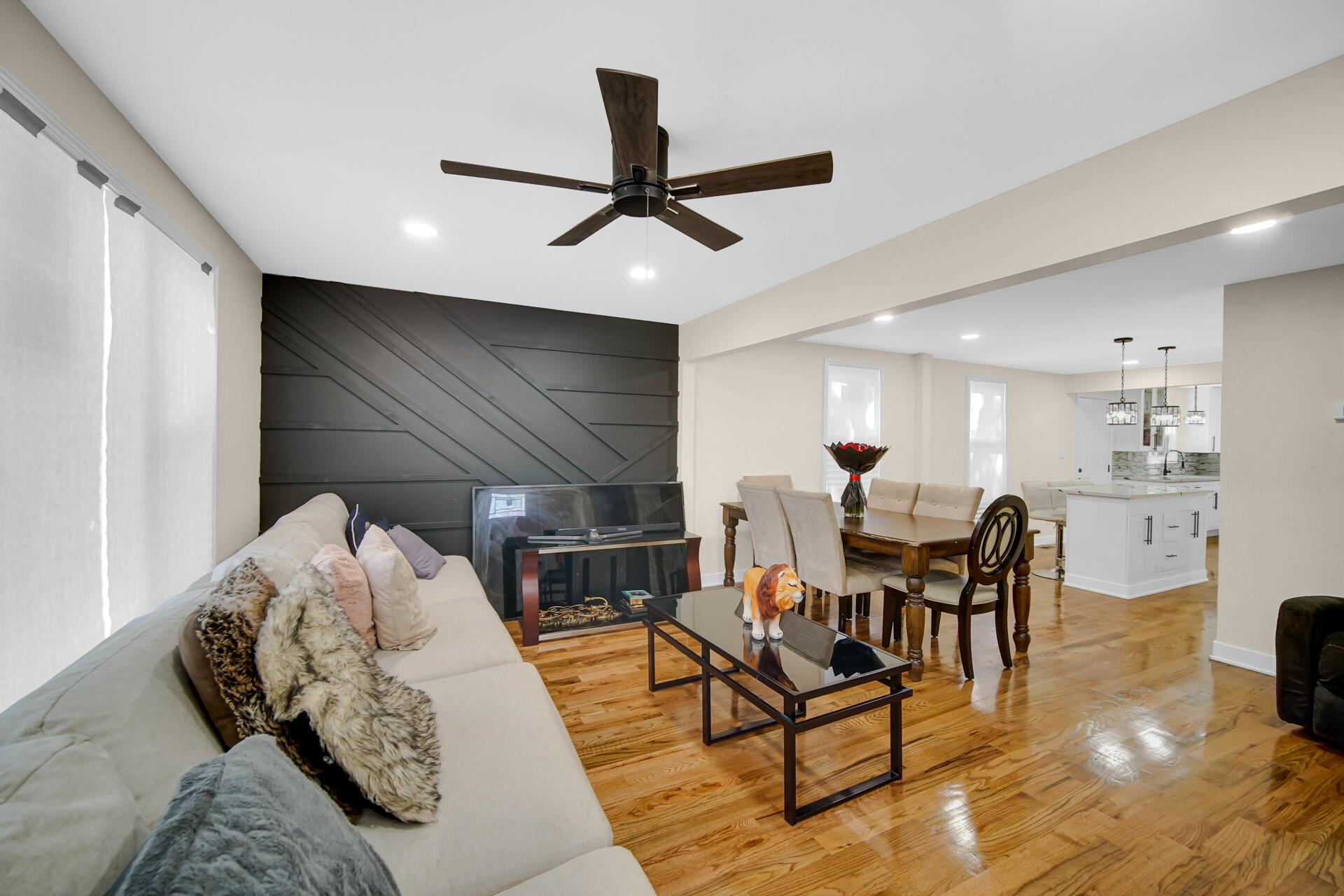 2232 Roosevelt Place Gary, IN 46404 - Photo 3 of 21 a living room with furniture and a view of kitchen