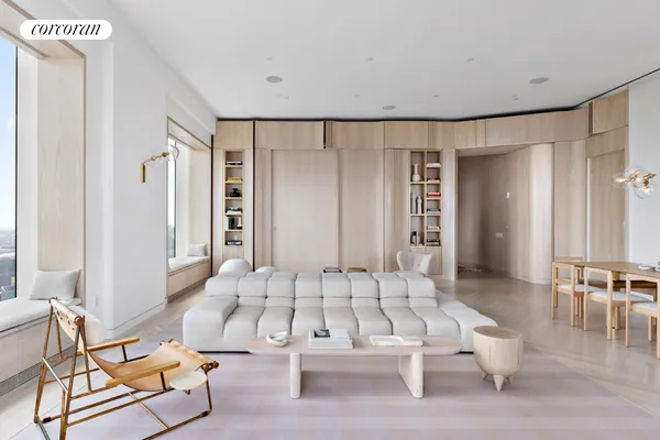 a view of a floor with a table