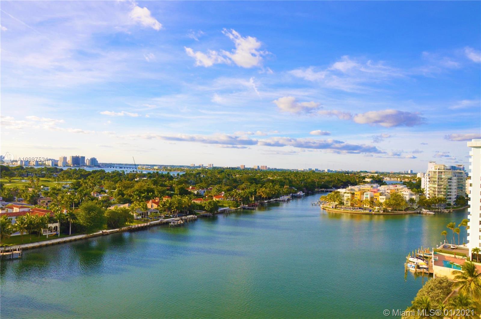 Enjoy breathtaking views of the Bay, Miami Skyline, La Gorce golf course 
