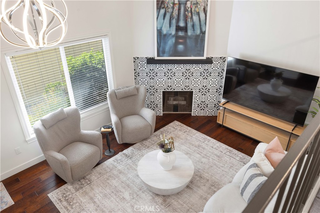 2518 Curtis Avenue, Unit 3 Redondo Beach, CA 90278 - Photo 13 of 35 a living room with furniture and a fireplace