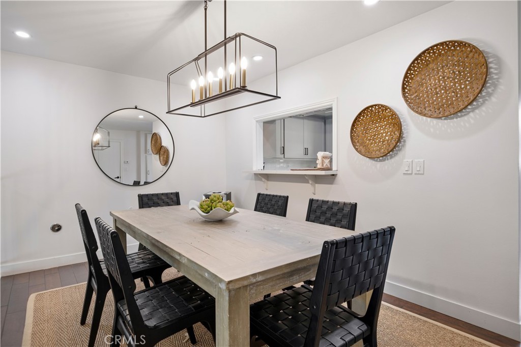 2518 Curtis Avenue, Unit 3 Redondo Beach, CA 90278 - Photo 7 of 35 a view of a dining room with furniture and chandelier