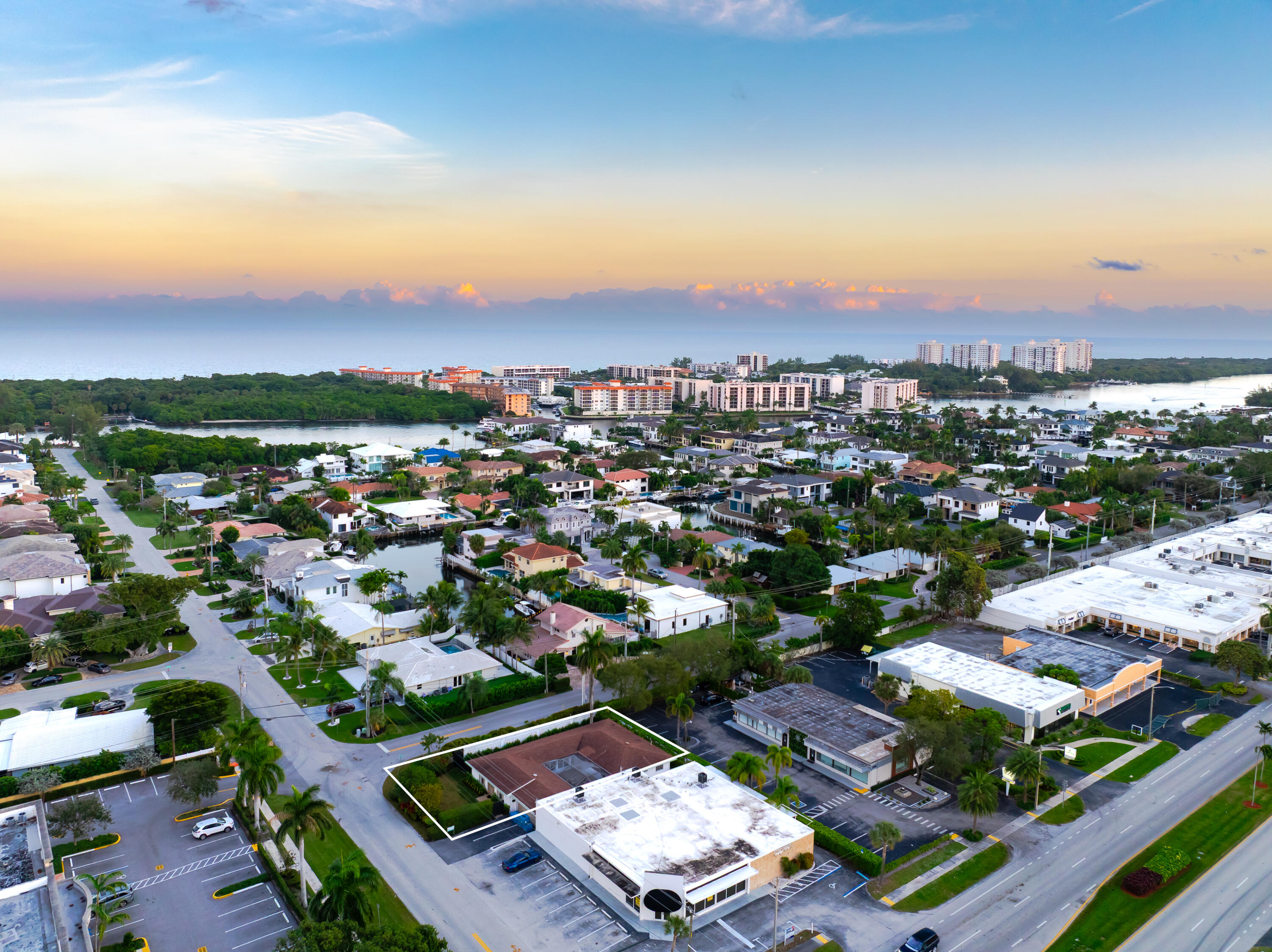 3199 Northeast 6th Drive Boca Raton, FL 33431 - Photo 5 of 49 an aerial view of residential houses with city view