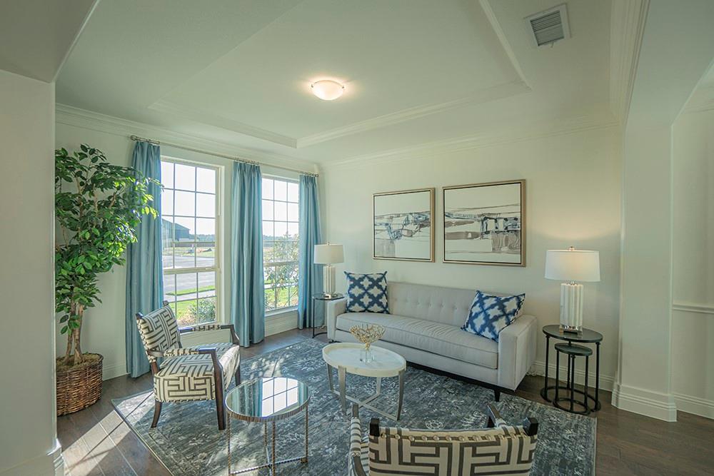 330 Aeronca Drive Fate, TX 75087 - Photo 3 of 32 a living room with furniture and a potted plant
