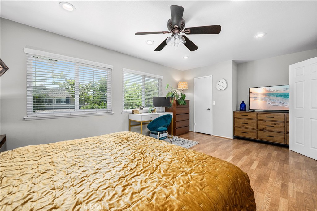 4237 Larwin Avenue Cypress, CA 90630 - Photo 22 of 48 a bed room with a bed closet and a window