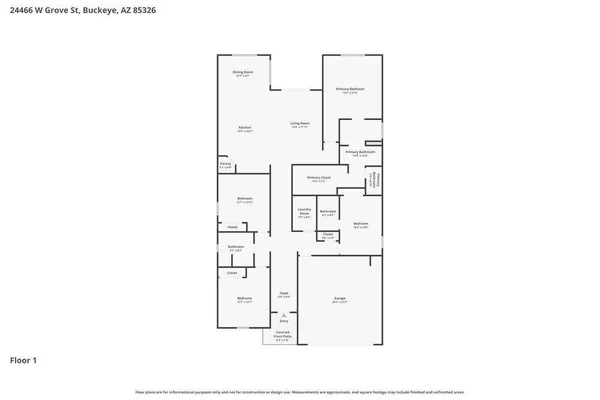 $2,405 | 24466 West Grove Street, Buckeye, AZ 85326
