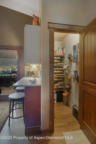 a view of storage and utility room