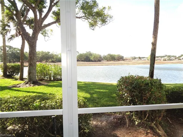 a view of lake from balcony