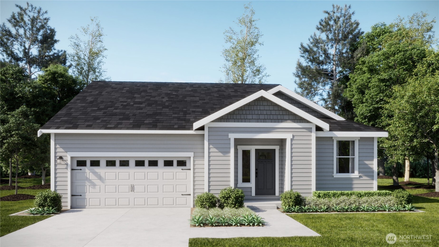 610 Gooseberry Place Sequim, WA 98382 - Photo 1 of 31 a front view of a house with a yard