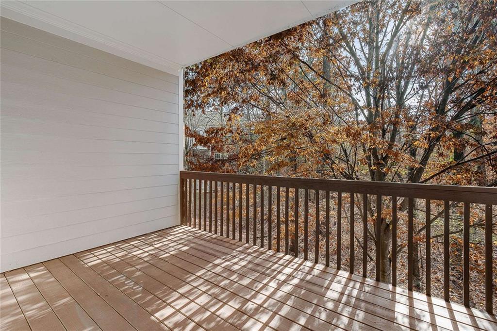 3199 Buck Way Alpharetta, GA 30004 - Photo 35 of 45 a view of a balcony with wooden floor
