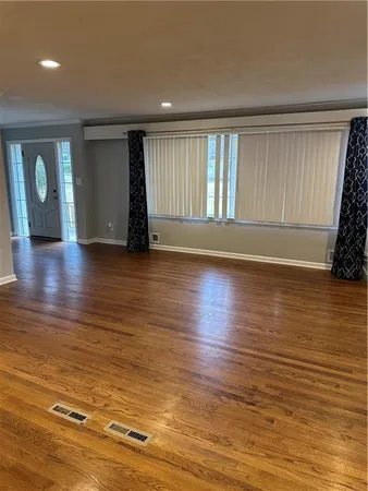 a utility room with a washer and dryer