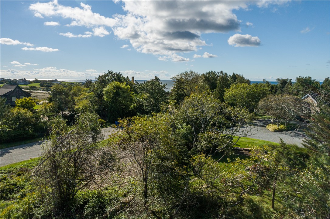 11 Ocean Heights Road Newport, RI 02840 - Photo 15 of 17 Potential vista from second floor, although water view is closer than drone is able to capture in this image.
