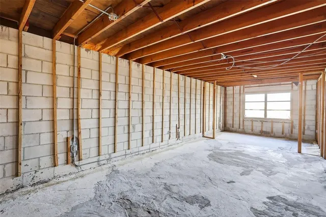 a view of a room with window