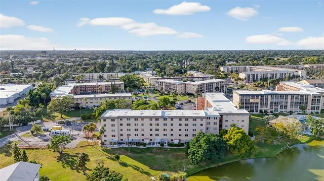 a city view with tall buildings