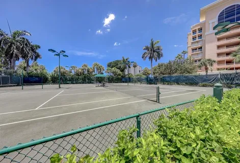 a view of a city with tall buildings