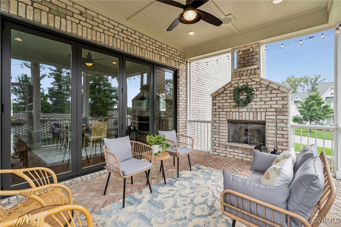 16100 Fawley Road Midlothian, VA 23112 - Photo 45 of 50 Screen porch w/ 4 panel bi fold door and masonary