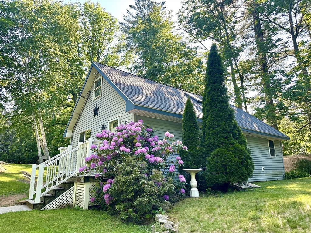 10 Bernie Road Holland, MA 01521 - Photo 28 of 29 a small garden covered with tall trees