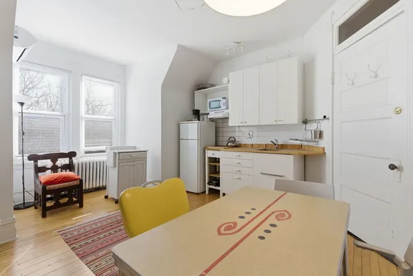 a room with storage and utility