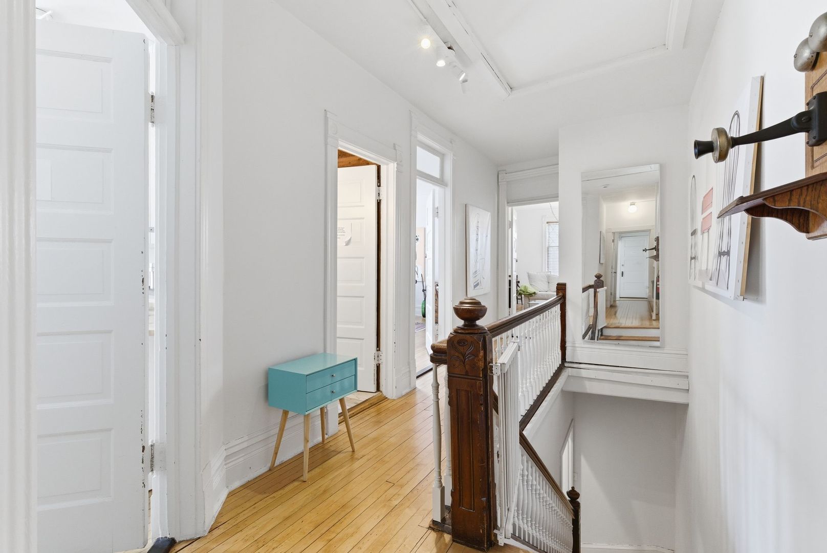 2001 Orrington Avenue, Unit 2001 Evanston, IL 60201 - Photo 42 of 50 a view of a hallway with furniture and a lamp