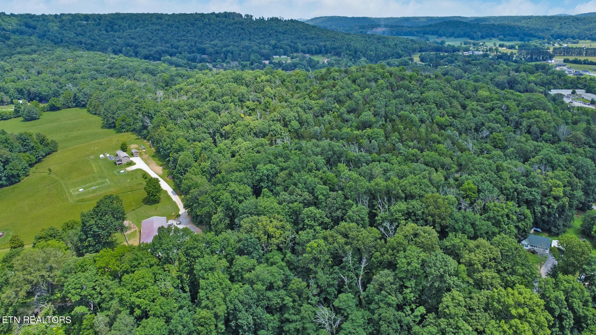1644 Walker Cove Road Sparta, TN 38583 - Photo 4 of 27 an aerial view of a house with a lush green forest