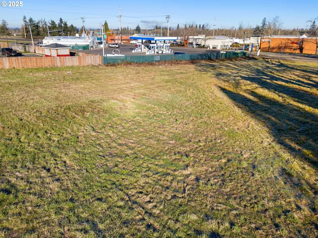 a view of a yard with an outdoor space