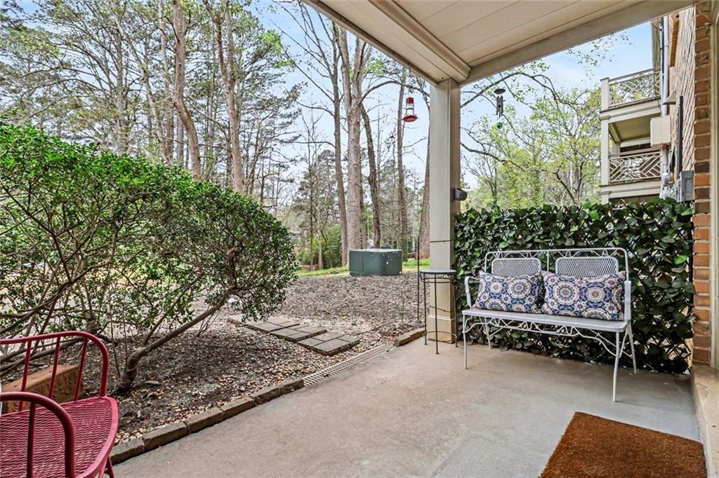 3650 Ashford Dunwoody Road Northeast, Unit 904 Atlanta, GA 30319 - Photo 25 of 33 a view of garden with patio