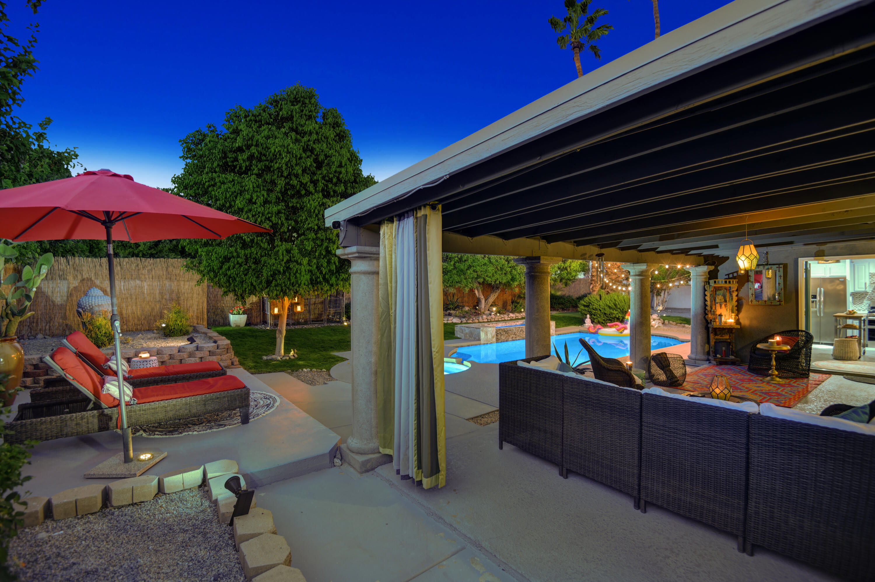 2354 Wayne Road Palm Springs, CA 92262 - Photo 27 of 34 NIGHT BACK PATIO