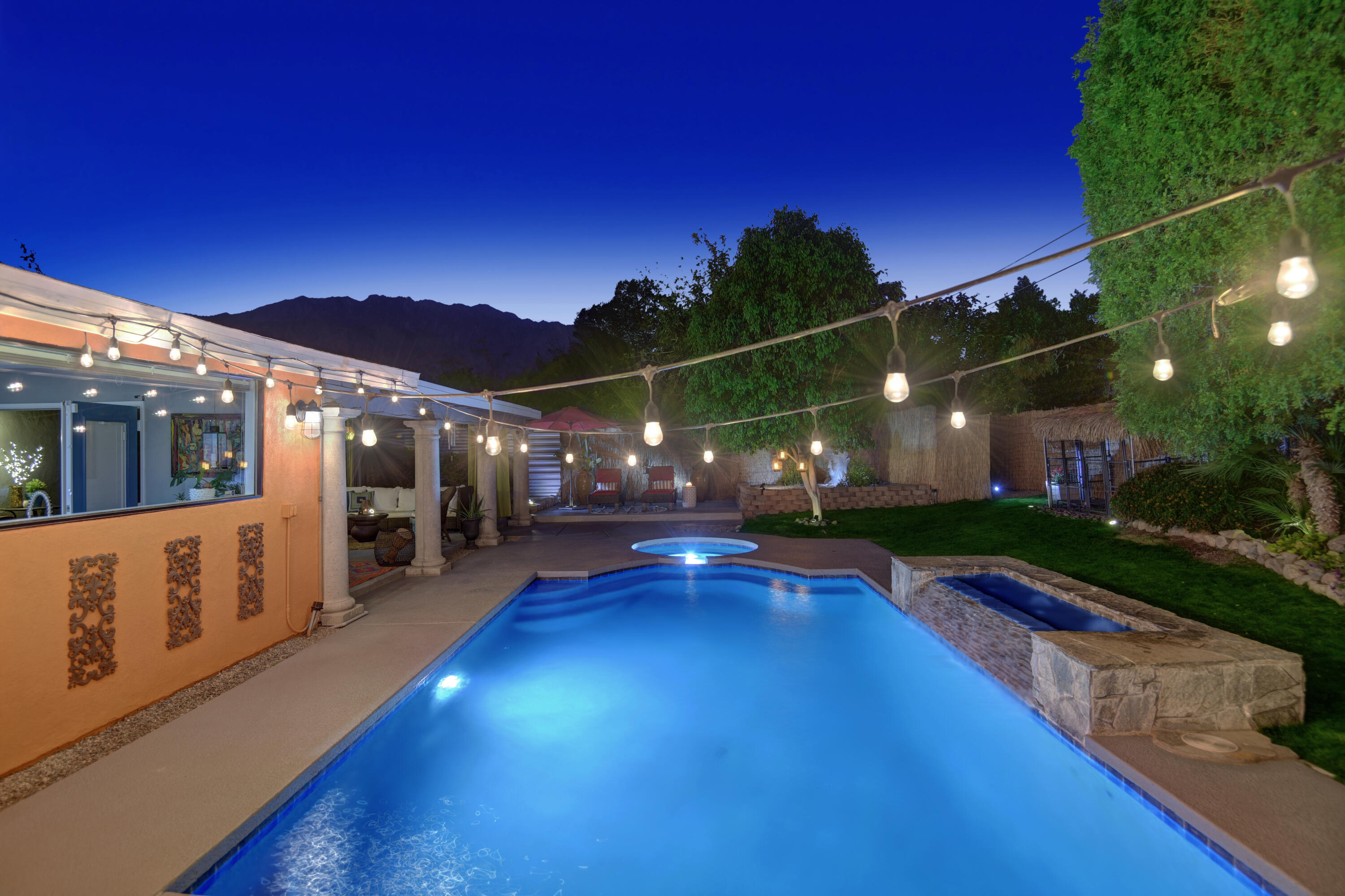 2354 Wayne Road Palm Springs, CA 92262 - Photo 29 of 34 NIGHT OVER POOL HEAD ON