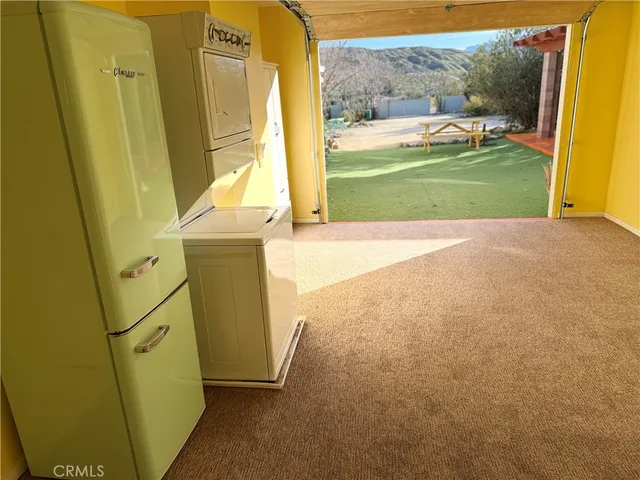 a view of walk in closet with swimming pool