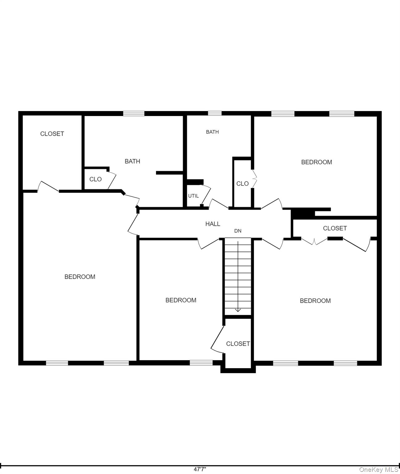604 Ridgebury Road Slate Hill, NY 10973 - Photo 50 of 50 Second level floor plan.