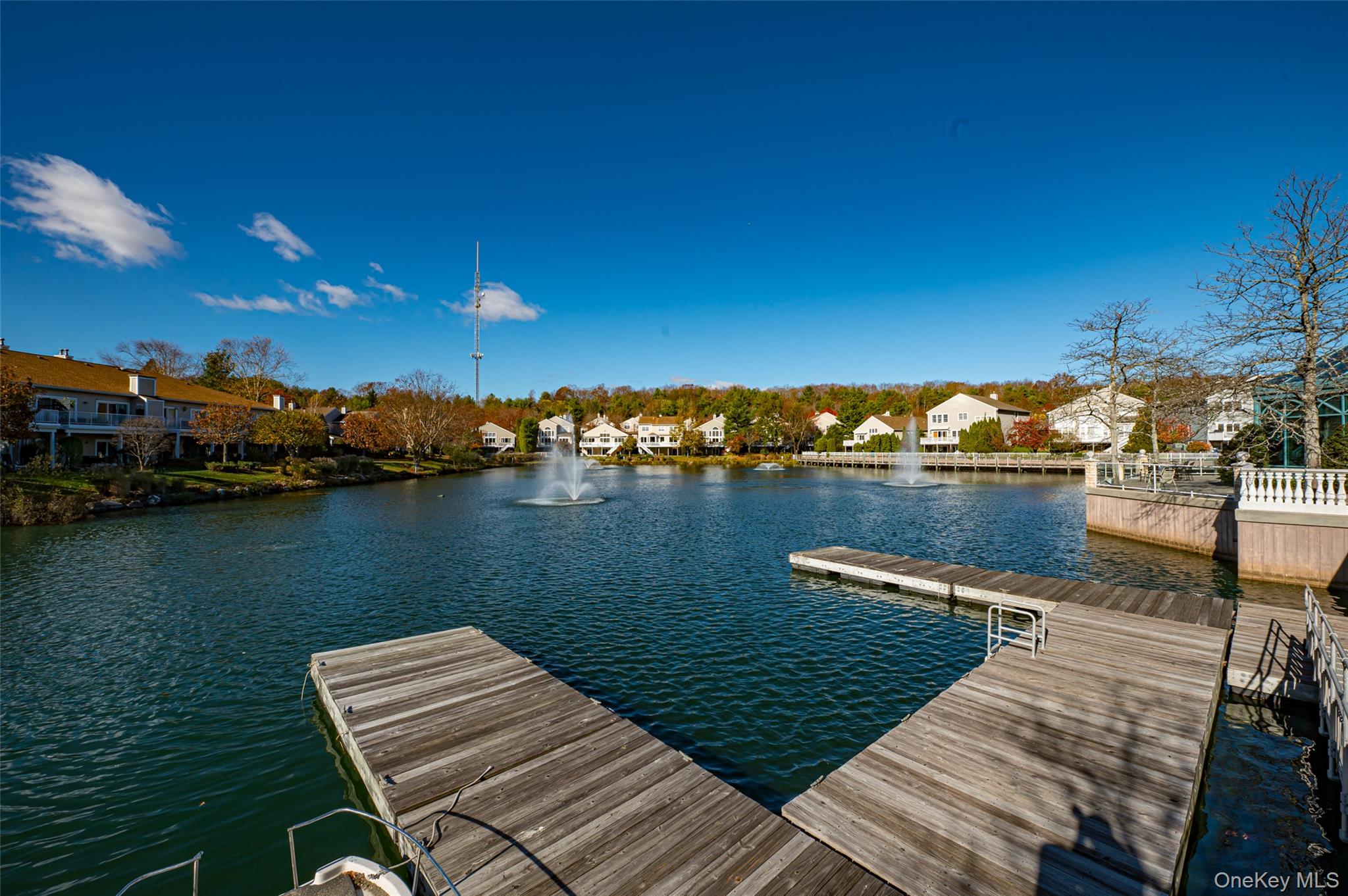 93 Carriage Lane, Unit AVON LOWER Plainview, NY 11803 - Photo 36 of 36 a view of a lake with houses