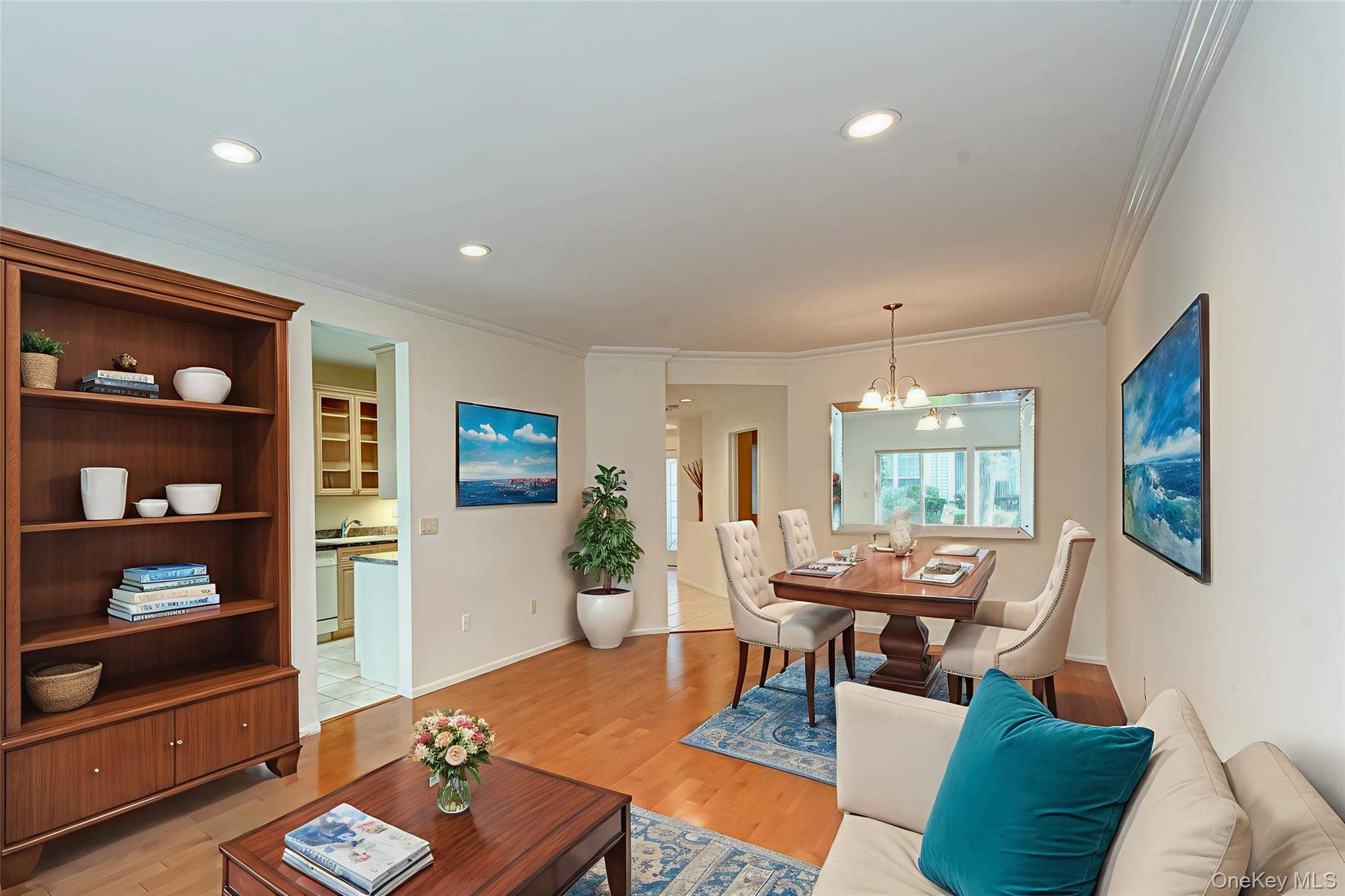 93 Carriage Lane, Unit AVON LOWER Plainview, NY 11803 - Photo 10 of 36 a living room with furniture and wooden floor