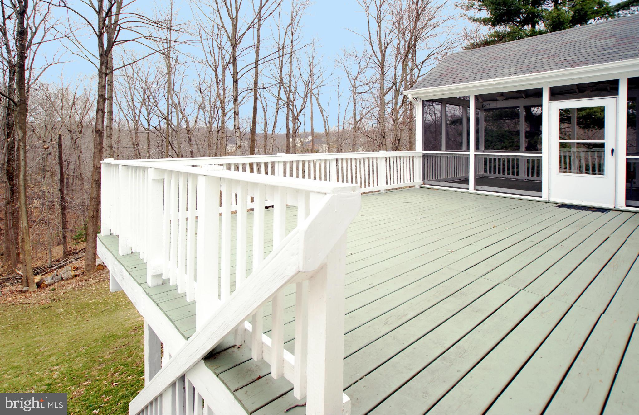 7804 Cliffside Court Springfield, VA 22153 - Photo 11 of 30 Deck off of the kitchen, backs to woods.
