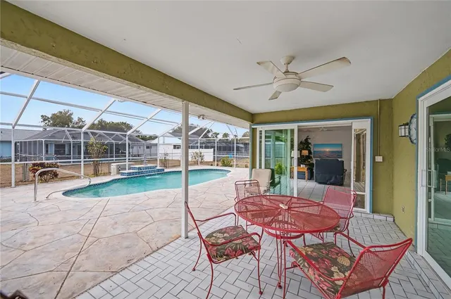 a view of a balcony with an outdoor space