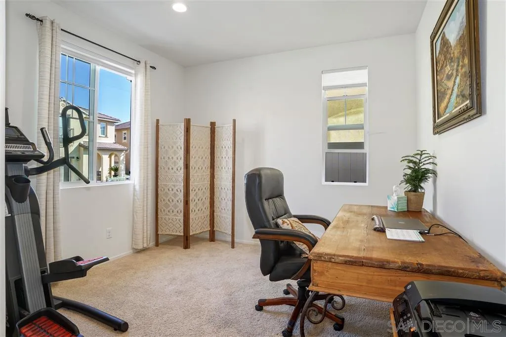 270 Oberlander Way Fallbrook, CA 92028 - Photo 18 of 23 a view of a workspace with furniture and a window
