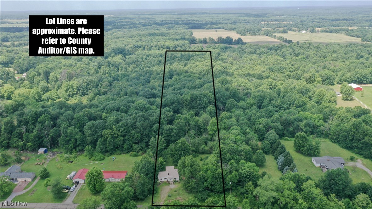 8756 Cook Road Salem, OH 44460 - Photo 2 of 50 Aerial view of property and surrounding area featuring property parcel outlined